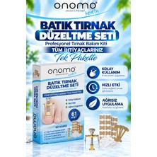 Onomo Health Batık Tırnak Düzeltme Seti 61 Adet Kolay Kullanım ve Hızlı Etki ile Profesyonel Tırnak Bakım Kiti