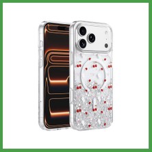 Soi Home Onegif iPhone 17 Pro Uyumlu Misk Simli Magsafe Kapak - Desen 5 Soı