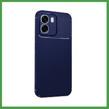 Soi Home A6T 5g Uyumlu Auto Focus Karbon Kapak - Lacivert Soı