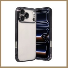 Bezos iPhone 17 Pro Max Uyumlu Lensli Silikon - Siyah 22
