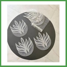 Soi Home 6 Lı Dantel Kahve Sunumluğu 15X15 cm Asorti Desenli Zarif Sunum Aksesuarı Soı