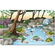 Tr Lipyos Sevimli Hayvanlar Çocuklar Için 54 Parça Ahşap Puzzle A41207