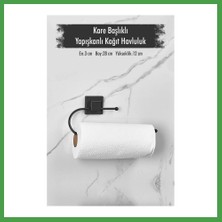 Soi Home Yapışkanlı Kare Başlıklı Siyah Kağıt Havluluk Soı