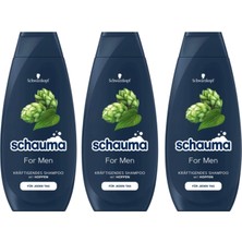 Schauma For Men Şerbetçiotu Özlü Erkekler Için Güçlendirici Şampuan 3X400 ml