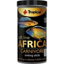 Tropical Soft Line Africa Carnivore Size S Sticks 250ML 150GR Kutu Yem