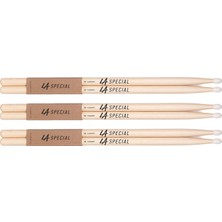 Tr La Specials Baget | Davul Çubukları | 5b Hickory Baget, Oval Naylon Başlık, Üç Çift