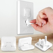 Tr Gizli Çekme Kolu ile Çıkış Kapakları Bebek Sızdırmazlık Fiş Kılıfı (45 Paket) 3 Uçl