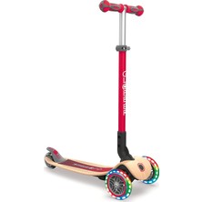 Tr Primo Katlanabilir Ahşap Işıklar – Pedallı Scooter, 120/80 Mm, Abec 5, 3 Tekerlekli, LED �