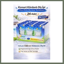 Bezos Ksmart Kürdanlı Diş Ipi 30 Adet Floss Picks Diş Arası Temizleyici 24 Paket Bezos1