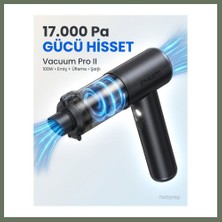 Bezos 17000PA Güçlü Çekim Kablosuz Araç Içi Süpürge Şarjlı Taşınabilir Mini Araç El Süpürgesi Vakum Üfleme Bezos1