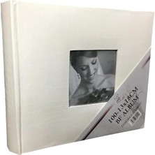 Tr Bf Albüm Vinleks Deri 13X18 100'LÜK Hatıra Yazılabilir Fotoğraf Albümü (Beyaz)