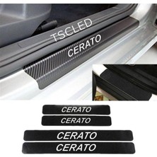 Tr Cerato Karbon Kapı Eşiği Kaplama Sticker 4'lü Set, KARBONN102