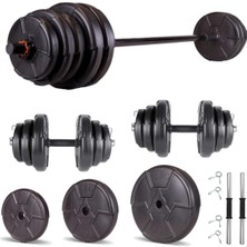 Tr Spor Hero Serisi 45 kg Dambıl Seti ve Halter Seti Ağırlık Fitness Seti
