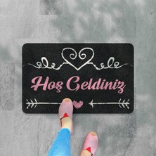 Tr M&amp;h QUALITY(404) Hoş Geldiniz Yazılır Dekoratif Dış Kapı Önü ve Iç Mekan Paspası Y�