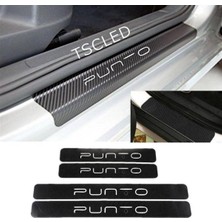 Tr Punto Karbon Kapı Eşiği Kaplama Sticker Yapıştırma 4'lü Set, KARBONN59