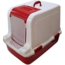 Tr Jumbo Teras Büyük Boy Kapalı Kedi Tuvaleti 65X45X45 cm