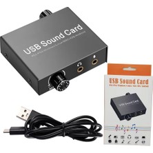 Tr USB Sound Card Playstation Uyumlu Ses Kartı Ps4 Ps5 Uyumlu Ses Kartı