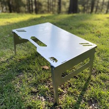 Tr ® Unibase™ Modüler Katlanır Kamp Masası, 2mm Galvaniz Çelik, Çantalı