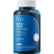 Tr Vita Saç Tırnak Vitamini, Çiğnenebilir Vegan Gummy, Biotin 5000, Vitamin D, Çinko, Folik Asi