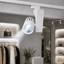 Tr 40W Beyaz Kasa LED Ray Spot 6500K Beyaz Işık – Lifud Driver, Flicker Free, Alüminyum Gövde