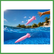 Soi Home 3D Baskı Su Roketi Torpido Oyuncağı - Havuz Dalış Oyuncağı-Pembe Soı