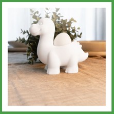 Soi Home 3D Baskı Dinozor Yumurtalık - Sevimli Eggosaurus Yumurta Tutucu-Beyaz Soı