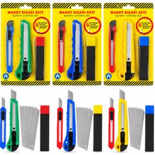 Ark 3pcs Yedekli Plastik Maket Bıçak Seti (5690)