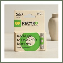 Bezos Aaa Şarjlı Pil 650MAH Ince Bezos1