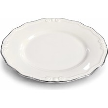 Porser Tiffany Platin Pasta Tabağı 19CM