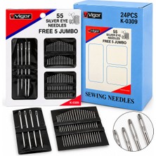 Artisan Cappadocia Yorgan Iğne 55PCS Free 5 Jumbo Iğne Seti 5 Yorgan + 50 Dikiş Iğnesi Seti (5639)