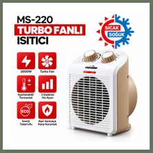 Bezos Turbo Fanlı Elektrikli Sıcak ve Soğuk Isıtıcı - 3 Kademe Bezos1