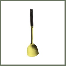 Bezos Metal Servis Spatulası Ahşap Saplı Gold Bezos1