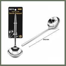 Bezos Krom Metal Servis Kepçe 24.5 cm Bezos1