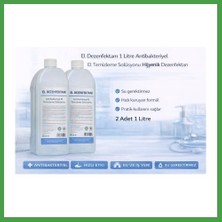 Soi Home El Dezenfektanı 1 Litre Antibakteriyel El Temizleme Solüsyonu 2 Adet Soı