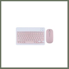 Bezos KYB71 Kablosuz Türkçe Q Klavye Mouse Set - Pembe Bezos1