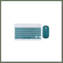 Bezos KYB71 Kablosuz Türkçe Q Klavye Mouse Set - Koyu Yeşil Bezos1