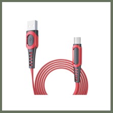 Bezos Konfulon DC01 Süper Hızlı Micro USB Kablo 1m 2.4A - Kırmızı Bezos1