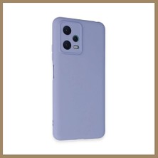 Bezos Redmi Note 12 5g Uyumlu Kılıf Nano Içi Kadife Silikon - Lila 22