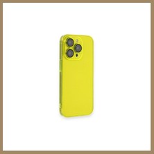 Bezos iPhone 14 Pro Uyumlu Kılıf Armada Lensli Kapak - Sarı 22