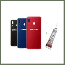 Bezos Samsung A20 Arka Batarya Pil Kapağı Kırmızı (B7000 Bezos1