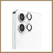 Bezos Samsung Galaxy A06 Uyumlu Raze Metal Kamera Lens - Gümüş 22