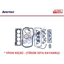 Takım Conta Renault R19 R9 Clio 1 Megane 1 Kangoo 1 1,4 8V E7 Viton Keçeli Yan Delikli 7700273786 Avortex