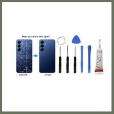 Bezos Samsung S25 Uyumlu Batarya Kapağı Kamera Lensli (L Bezos1