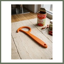 Bezos 3D Baskı Kulplu Konserve Açacağı Pratik Kola Çekilen Kapak Açma Aparatı Mutfak Açacağı - Turuncu Bezos1