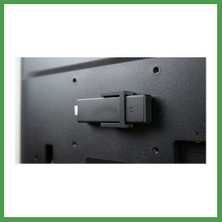 Soi Home 3D Baskı HDMI Medya Çubuğu Tv Arkası Montaj Aparatı Gerilim Azaltıcı Yapıştırmalı Tutucu Siyah Soı