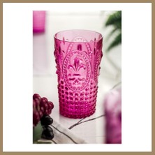 Bezos Akrilik Pembe Tekli Uzun Bardak & Su Meşrubat Bardağı 750 ml ( Büyük Boy & Cam Değildir ) 22