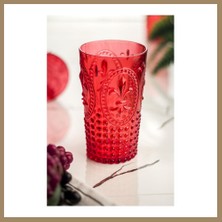 Bezos Akrilik Kırmızı Tekli Uzun Bardak & Su Meşrubat Bardağı 750 ml ( Büyük Boy & Cam Değildir ) 22