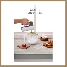 Bezos 2200 ml Mikser Kabı Beyaz & Ölçü Kabı & Saklama KABI-DNY0024 22