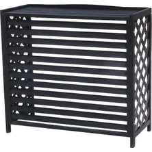 Tr Ahşap Klima Çit Perdesi - Dış Mekan Klima Kapağı, Panjurlu Izgara Tasarımı, Veranda/balk