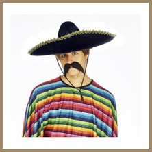 Bezos Sombrero Meksika Şapkası Mariachi Altın Şeritli Yetişkin Boy 22